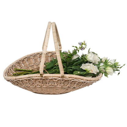 Provence Rattan - Whitewash - Gathering Basket 20"
