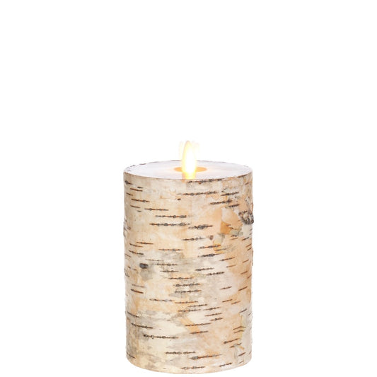 Moving Flame - Pillar - Birch - 4x7