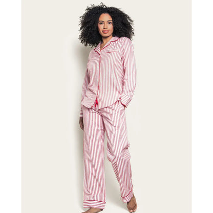 Women's Pima Pajama Set - Antique Red Ticking