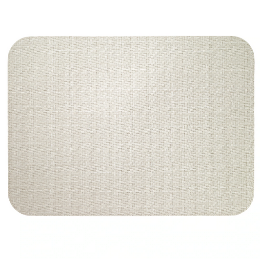 Wicker Oblong Placemat - Cream 13x18