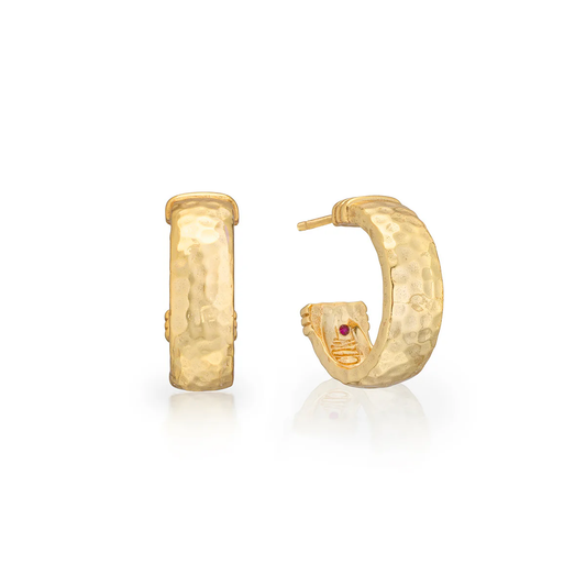 Cleopatra - Classic Small Hoop Earrings - Gold