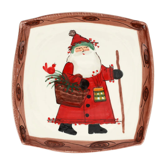 VTR Old St. Nick - Outdoorsman Square Platter 12"