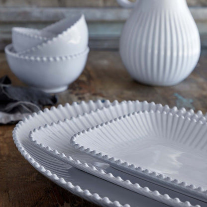 Pearl - White - Narrow Rectangle Tray 12"