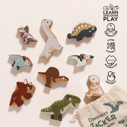 LTV Jurassic Stacking Dinosaurs & Bag