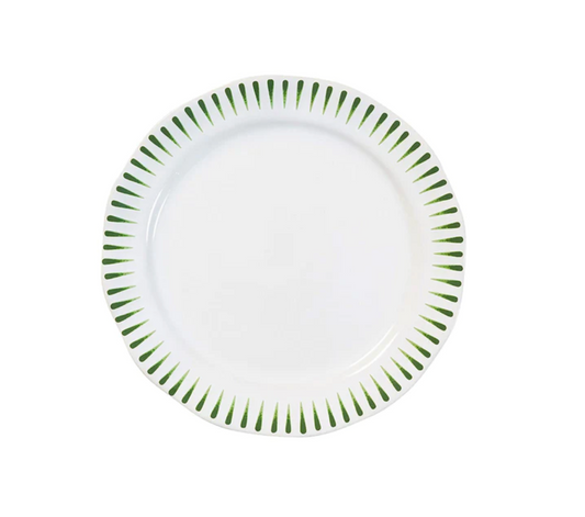 Sitio Stripe - Basil - Dinner Plate 11"