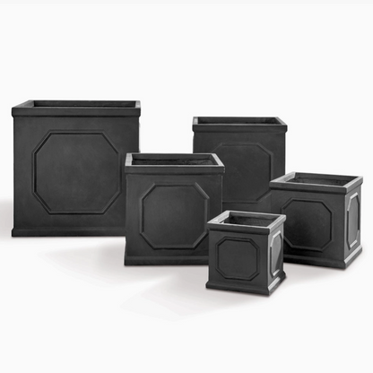 Fibreclay Chelsea Planter Boxes - Faux Lead - Extra Large