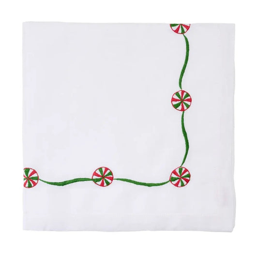 DBR Merry Mint Embroidered Napkin