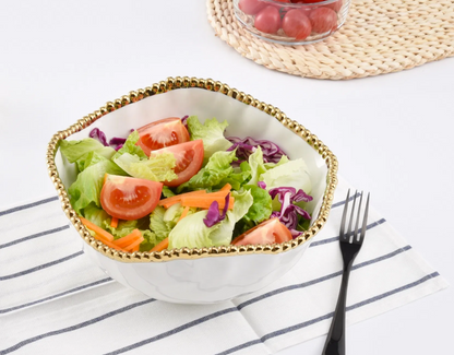 PPB Golden Salerno - Large Round Salad Bowl (1721WG)