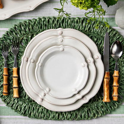 JLK Berry & Thread - Whitewash - Flared Dinner Plate 11"