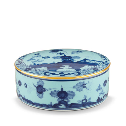 Tesori Collection - Iris - Large Round Trinket Box 5.2"