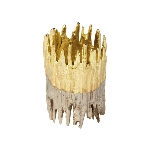 KSB Patina Napkin Ring in Gold & Silver