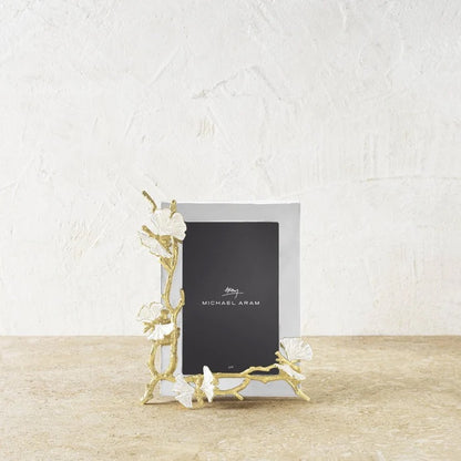 Butterfly Ginkgo Gold - Reflective Frame 5x7