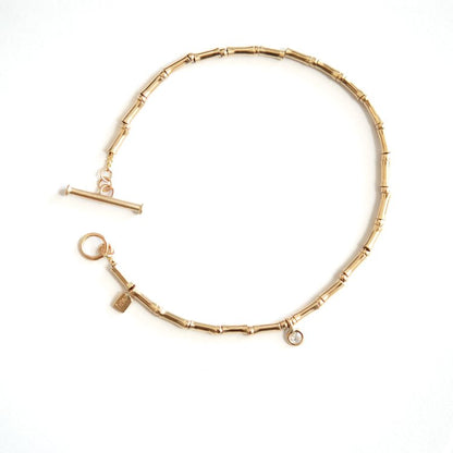 MRJ B - No. 285 Gold on Gold Flared Bead Bracelet