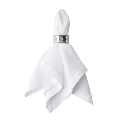 JLK Berry and Thread - Napkin Ring - Silver