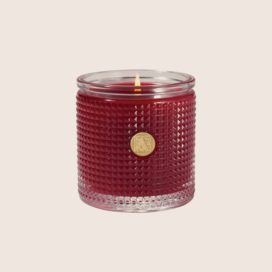 ARO Smell of Christmas - Textured Glass Candle 6oz