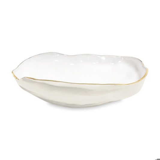 Encanto - Nuevo Large Bowl - Cream & White