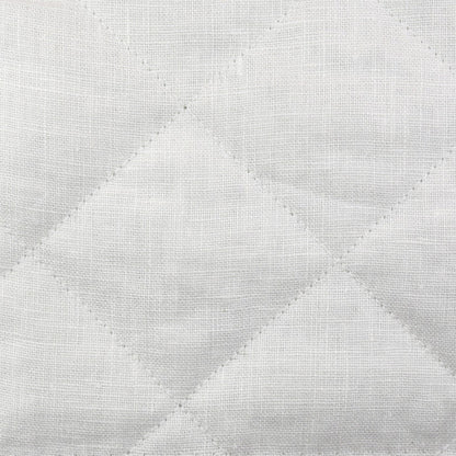ANG Linen Quilted Sham - Almost White - King 36x20