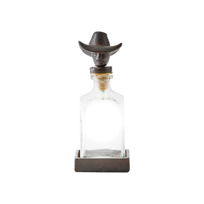 Vaquero Decanter with Cowboy Head Topper