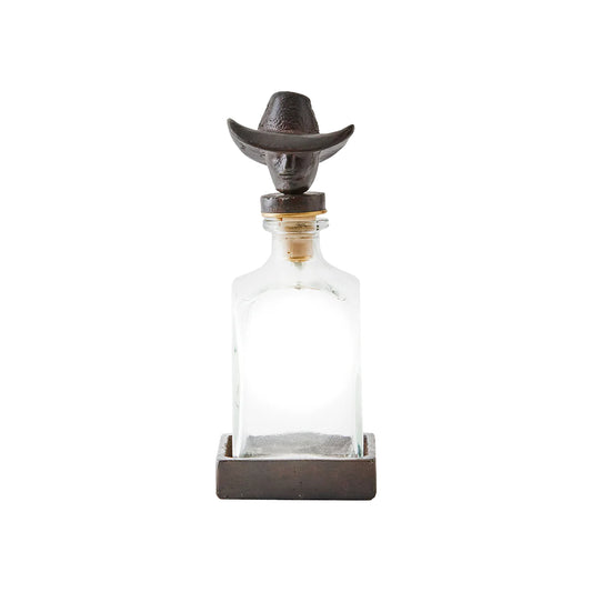 Vaquero Decanter with Cowboy Head Topper