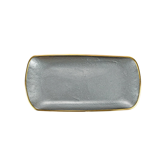 VTR Metallic Glass - Rectangle Tray - Slate 11" (Retired)