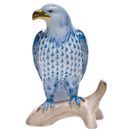 HND Figurine - Small Bald Eagle - Blue