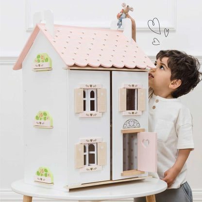 LTV Wooden Doll House - Roseheart Pink 25.8"