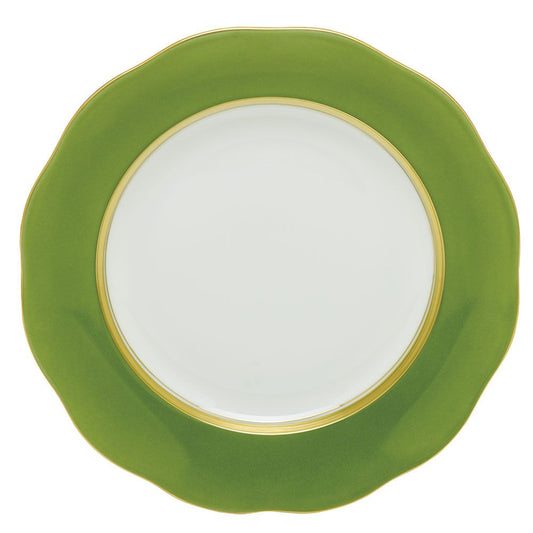 Silk Ribbon - Fern - Dessert Plate 8.25"