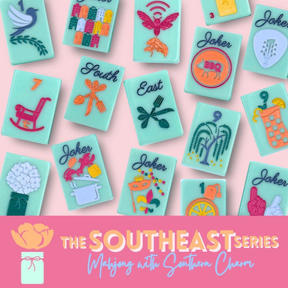 The Southeast Series - Mahjong with Southern Charm Tile Set