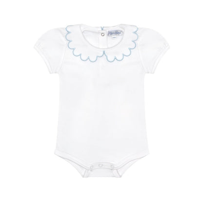 Nella Scallops - Short Sleeve Onesie -