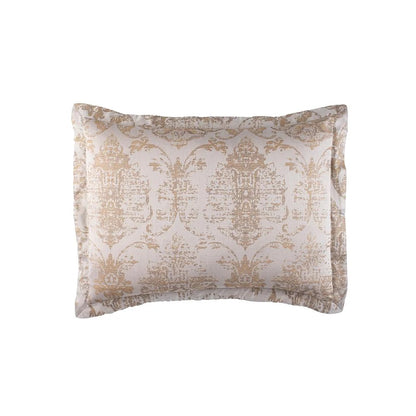 Medici Ensemble - Queen Duvet & Standard Shams - Champagne Taupe Cotton Jacquard 96x98/20x26