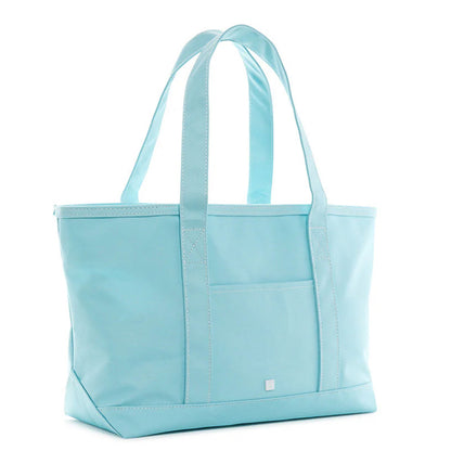 Medium Tote - Coated Canvas - Lake Blue