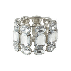 SRO Iron/Acrylic Napkin Ring - Clear