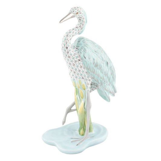 HND Figurine - Great Blue Heron - Multicolor W/ Luxury Case