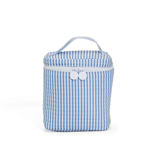 Quilted Go Go Lunch Insulated Bag - Pimlico Stripe - Chambray
