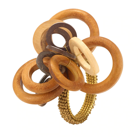 Interlink Wooden Napkin Ring