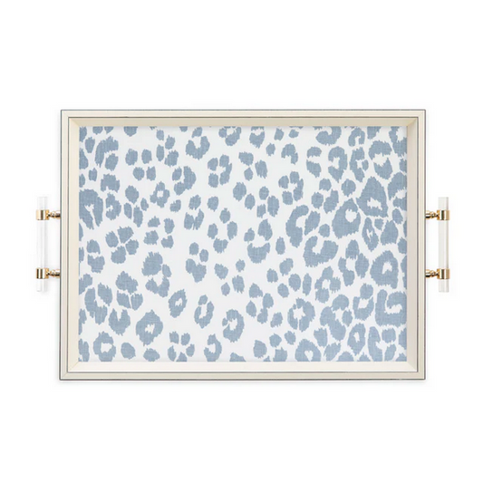 Classic Handled Tray - Iconic Leopard Print 20"