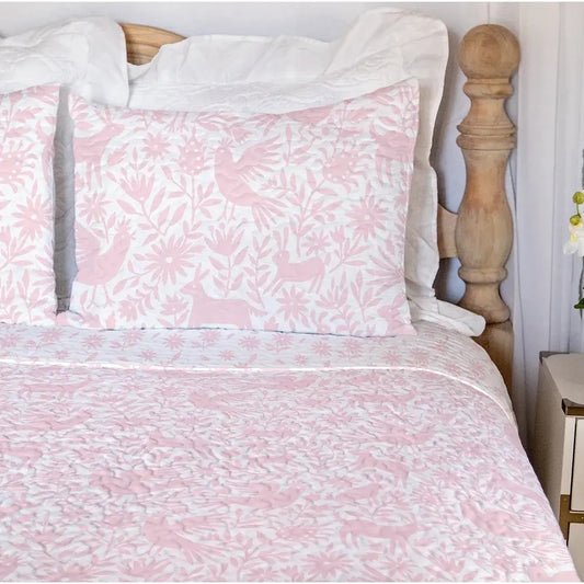 Piper Otomi Sham - Light Pink - Standard 20x26