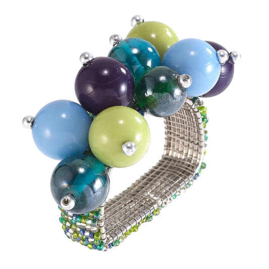 Jubilant Napkin Ring - Blue & Teal
