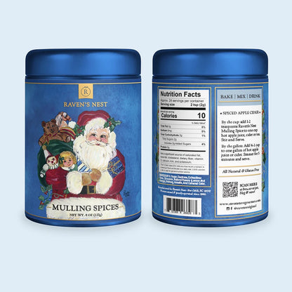 RNG Santa - Mulling Spices Holiday Keepsake Tin