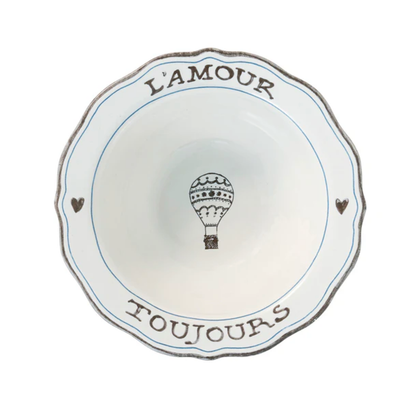 JLK L'Amour Toujours Cereal/Ice Cream Bowl 7.5"