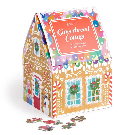 CHB Joy Laforme Gingerbread Cottage 500 Piece Puzzle