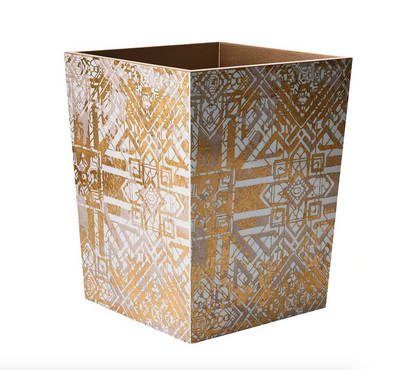 KSB Distressed Champagne Waste Basket