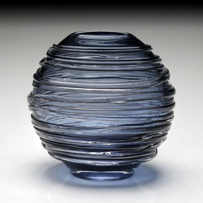 Miranda - Globe Vase - Steel Blue - 6"