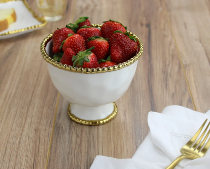 PPB Golden Salerno - Footed Small Bowl (2693WG)