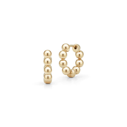 Poppy Rae Pebble Hoops, 14KYG