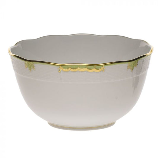 Princess Victoria - Green - Round Bowl 7.5"
