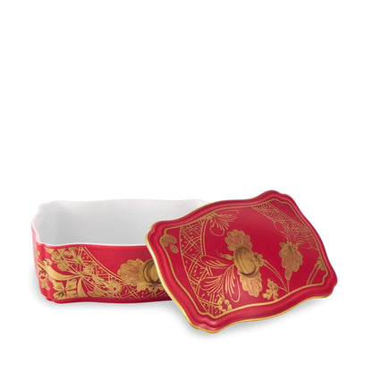 Tesori Collection - Rubrum - Large Rectangle Trinket Box 5.7"