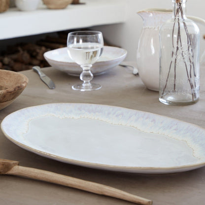 Brisa - Sal White - Large Oval Platter 16"