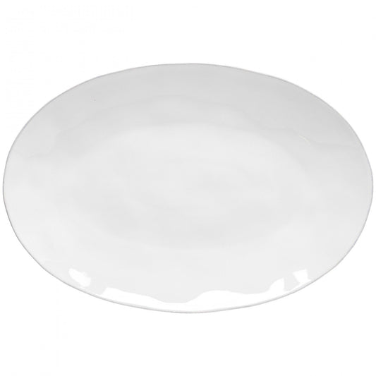 Livia - White - Oval Platter 18"