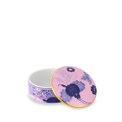 Tesori Collection - Azalea - Small Round Trinket Box 3.2"